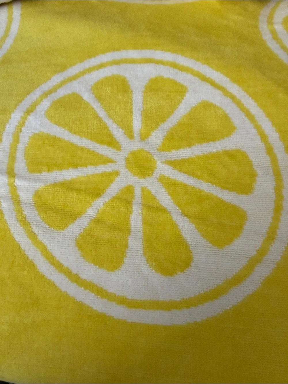 NWT Member's Mark LEMON yellow OVERSIZED 6 feet beach towel NEW 100% cotton